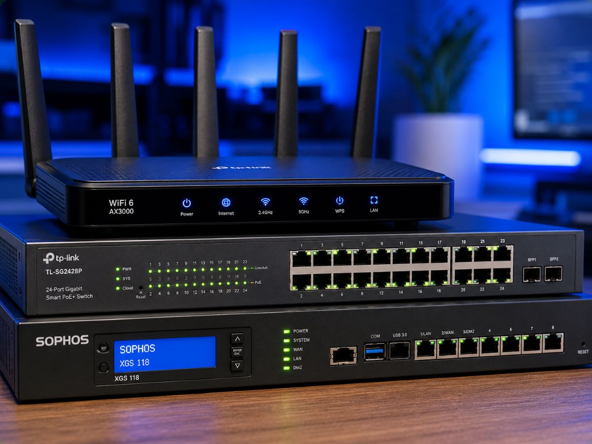 network hardware including routers, switches and firewalls