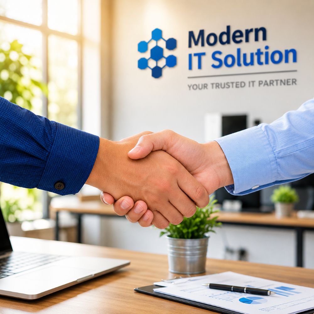 client handshake after project completion