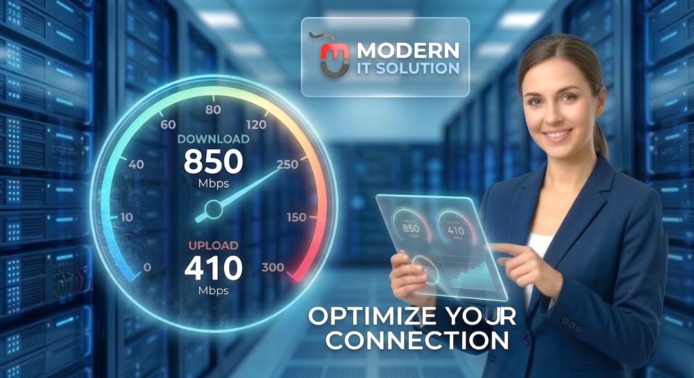 Professional Network Speed Test Dashboard in Data Center